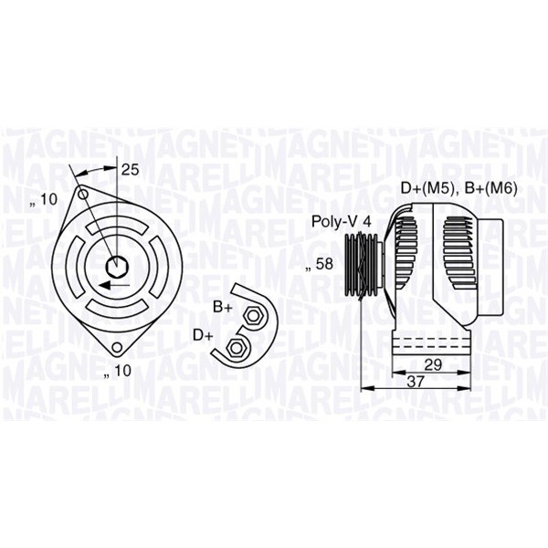 Слика на Генератор MAGNETI MARELLI 063341658010