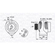 Слика 1 $на Генератор MAGNETI MARELLI 063341658010