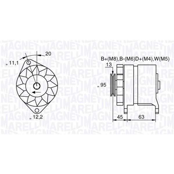 Слика на Генератор MAGNETI MARELLI 063534690370