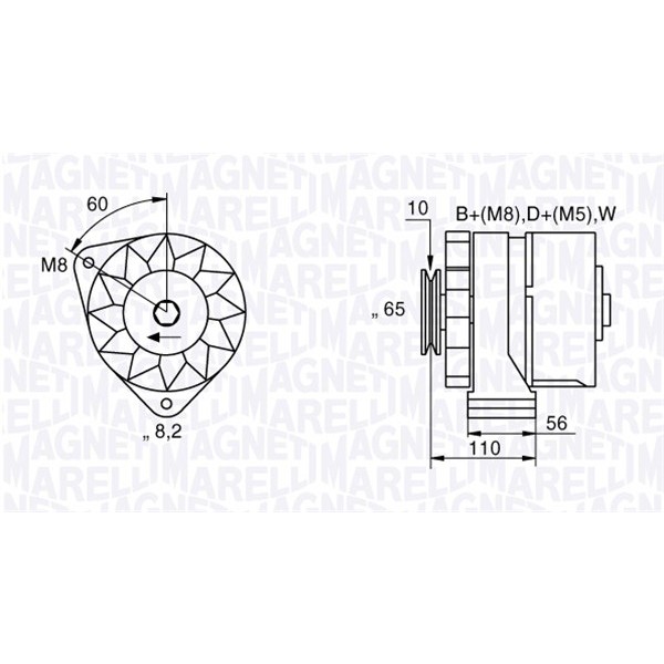 Слика на Генератор MAGNETI MARELLI 063534893700