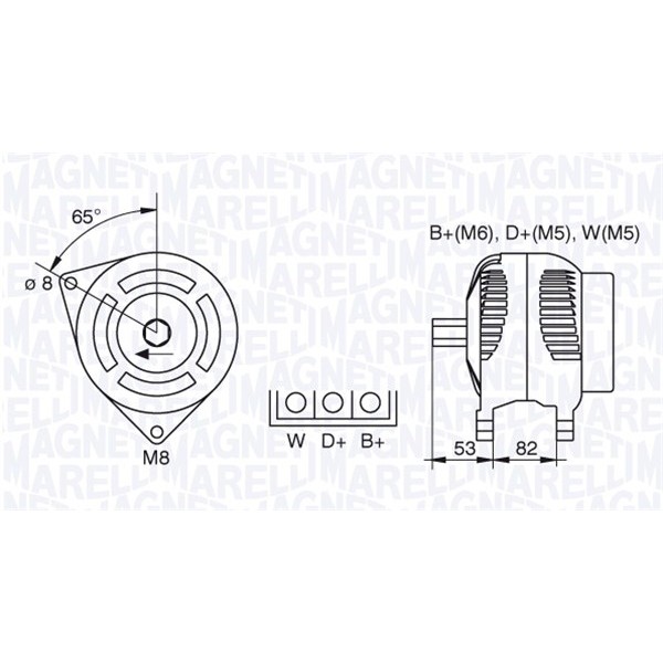 Слика на Генератор MAGNETI MARELLI 063730018010