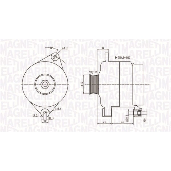 Слика на Генератор MAGNETI MARELLI 063731086010