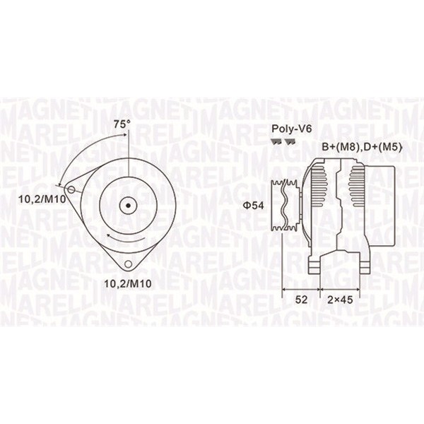 Слика на Генератор MAGNETI MARELLI 063731496010