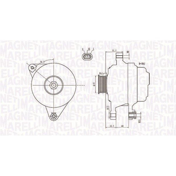 Слика на Генератор MAGNETI MARELLI 063731703010