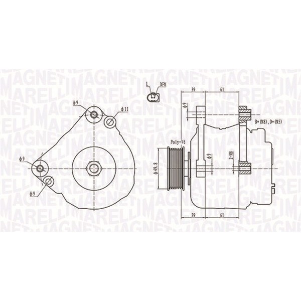 Слика на Генератор MAGNETI MARELLI 063731729010