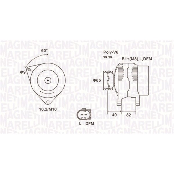 Слика на Генератор MAGNETI MARELLI 063731746010