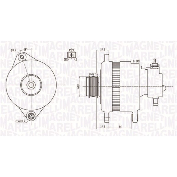 Слика на Генератор MAGNETI MARELLI 063731899010