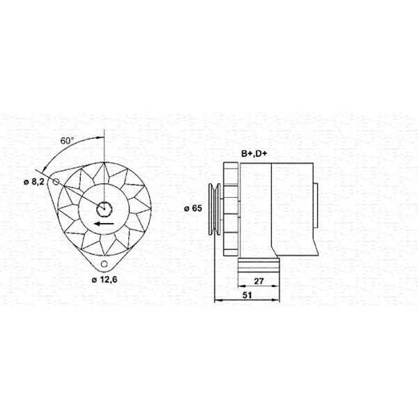 Слика на Генератор MAGNETI MARELLI 943305820010