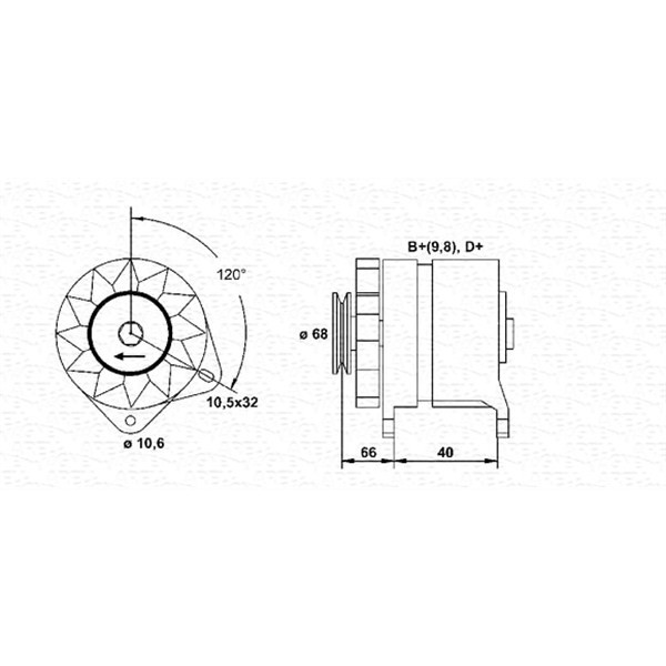 Слика на Генератор MAGNETI MARELLI 943321059010