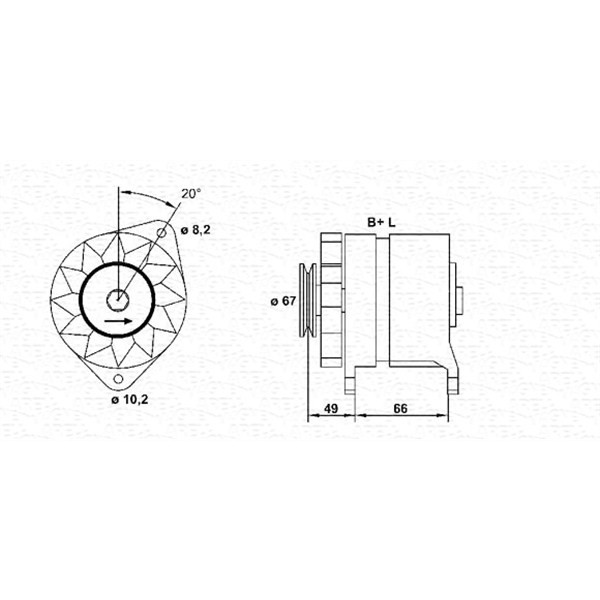 Слика на Генератор MAGNETI MARELLI 943346009010