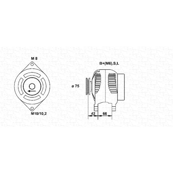 Слика на Генератор MAGNETI MARELLI 943346072010