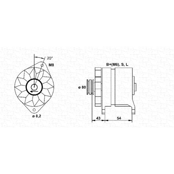 Слика на Генератор MAGNETI MARELLI 943354007010