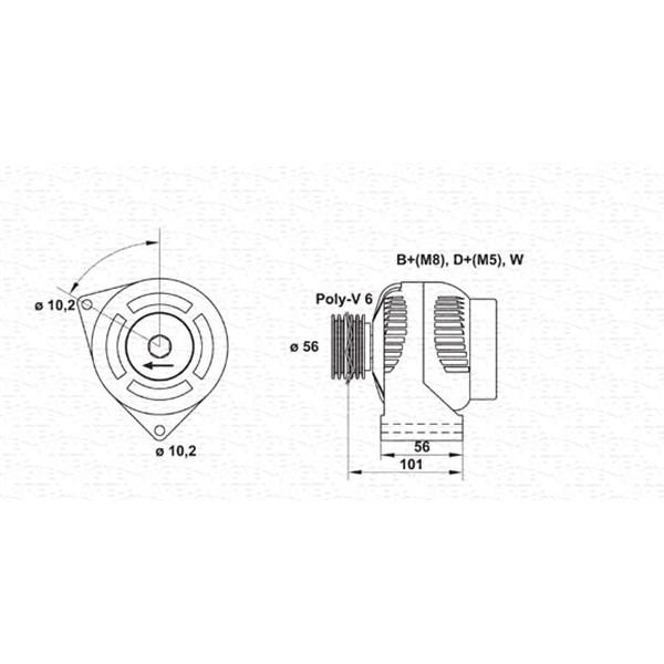 Слика на Генератор MAGNETI MARELLI 943354022010