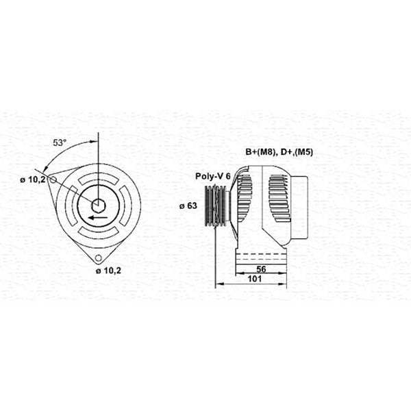 Слика на Генератор MAGNETI MARELLI 943354099010