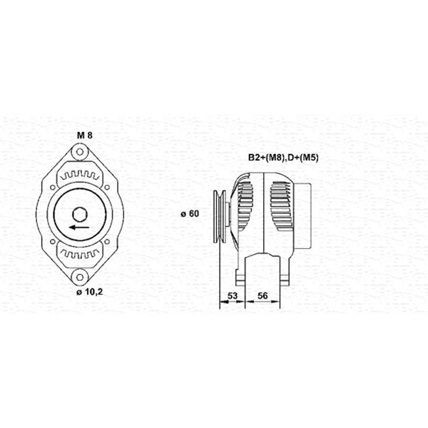 Слика на Генератор MAGNETI MARELLI 943355050010