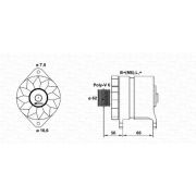 Слика 1 $на Генератор MAGNETI MARELLI 943355078010