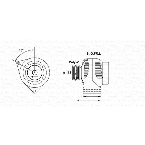 Слика на Генератор MAGNETI MARELLI 943355176010