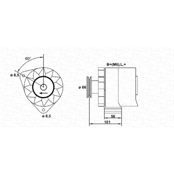 Слика на Генератор MAGNETI MARELLI 943356108010