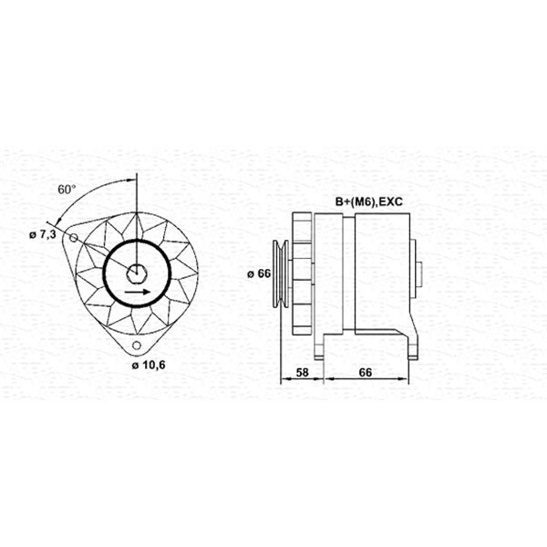 Слика на Генератор MAGNETI MARELLI 943356123010