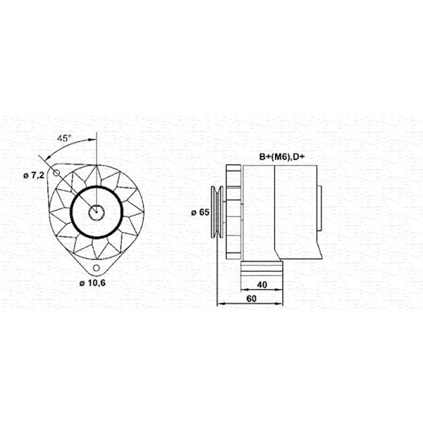 Слика на Генератор MAGNETI MARELLI 943356125010