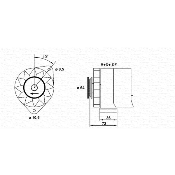 Слика на Генератор MAGNETI MARELLI 943356134010