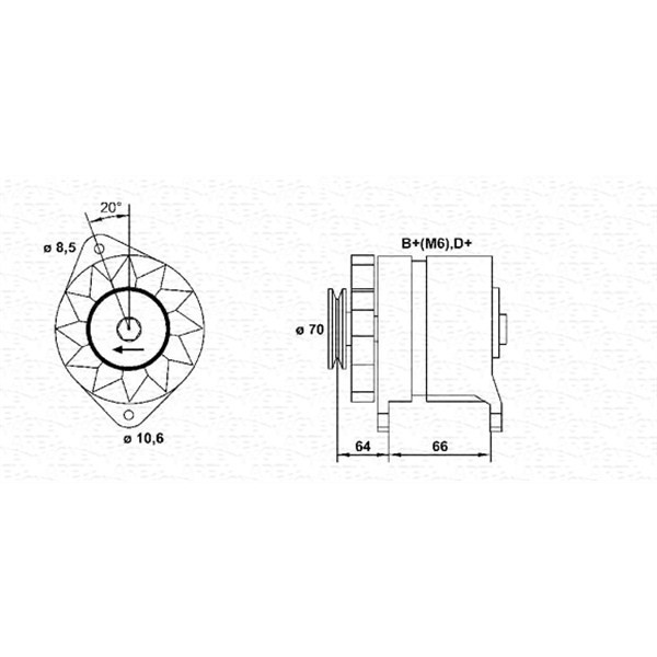 Слика на Генератор MAGNETI MARELLI 943356146010