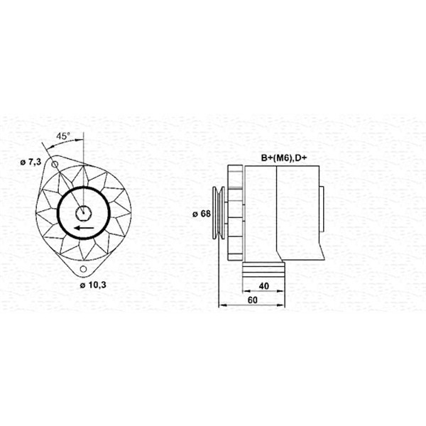 Слика на Генератор MAGNETI MARELLI 943356150010