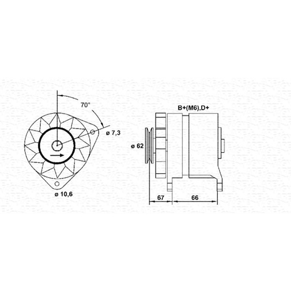 Слика на Генератор MAGNETI MARELLI 943356158010