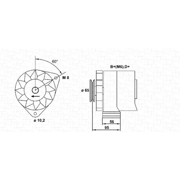 Слика на Генератор MAGNETI MARELLI 943356202010