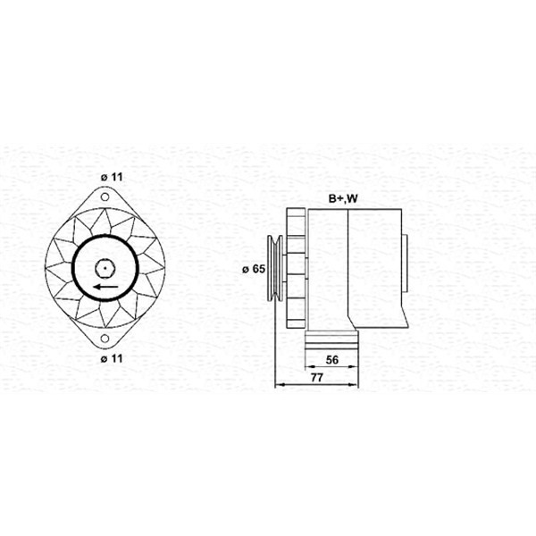 Слика на Генератор MAGNETI MARELLI 943356210010