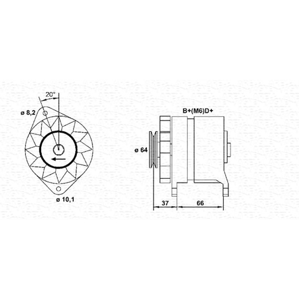 Слика на Генератор MAGNETI MARELLI 943356213010