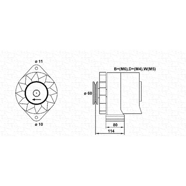 Слика на Генератор MAGNETI MARELLI 943356248010