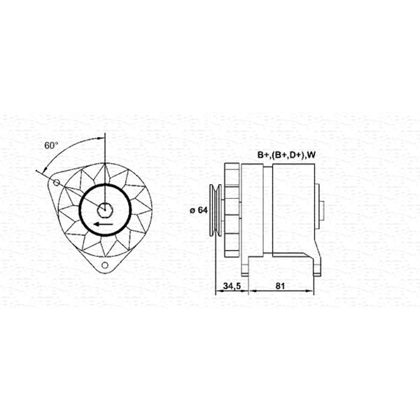 Слика на Генератор MAGNETI MARELLI 943356315010