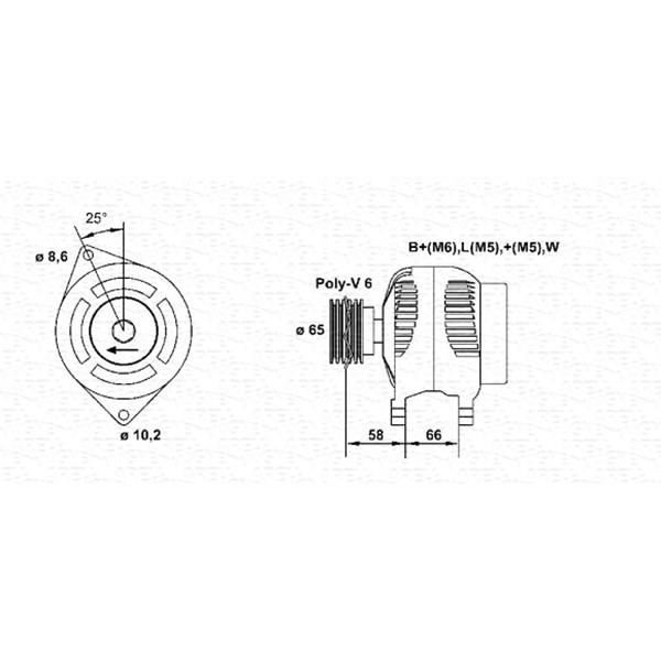 Слика на Генератор MAGNETI MARELLI 943356325010