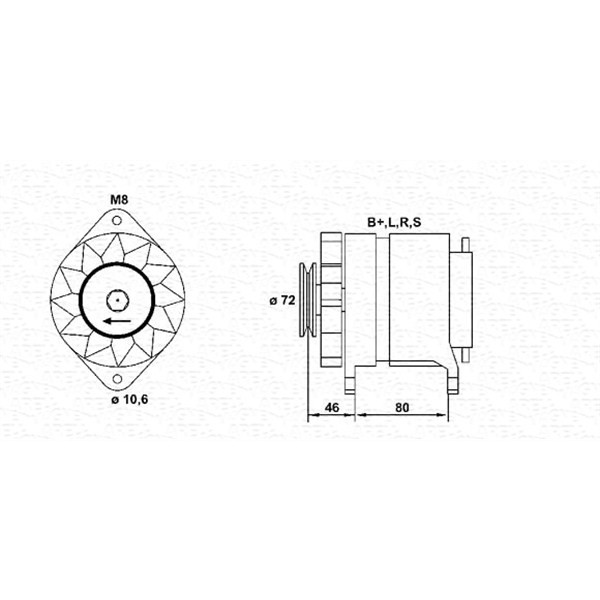 Слика на Генератор MAGNETI MARELLI 943356392010