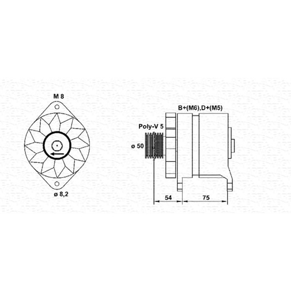 Слика на Генератор MAGNETI MARELLI 943356407010