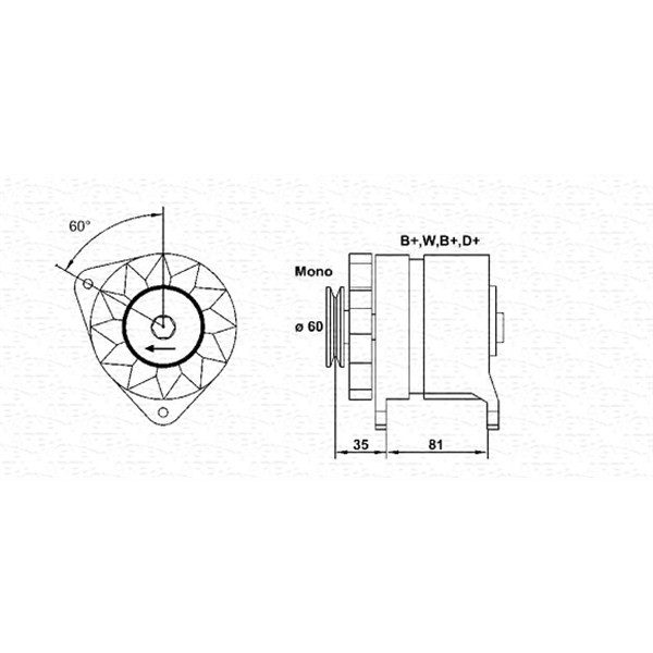 Слика на Генератор MAGNETI MARELLI 943356455010