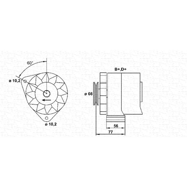 Слика на Генератор MAGNETI MARELLI 943356465010