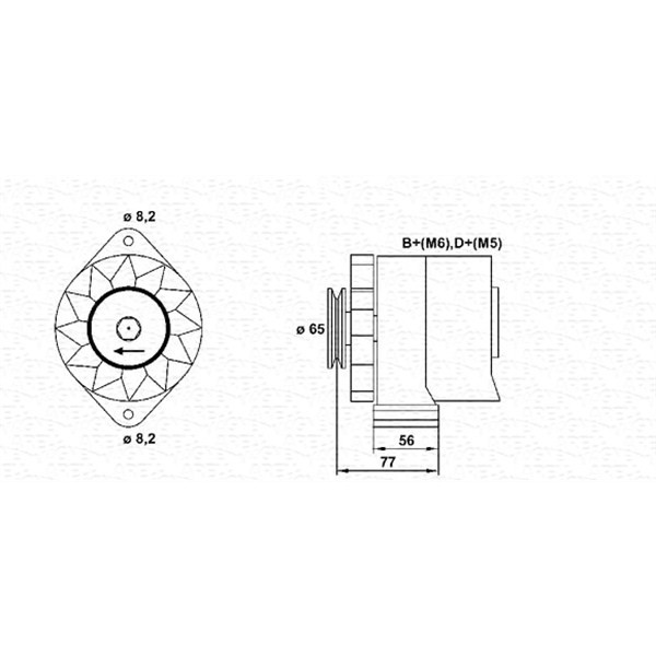 Слика на Генератор MAGNETI MARELLI 943356502010