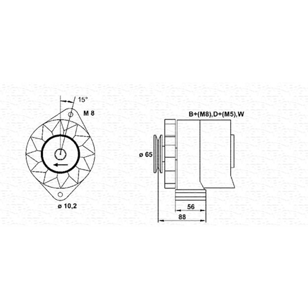 Слика на Генератор MAGNETI MARELLI 943356508010