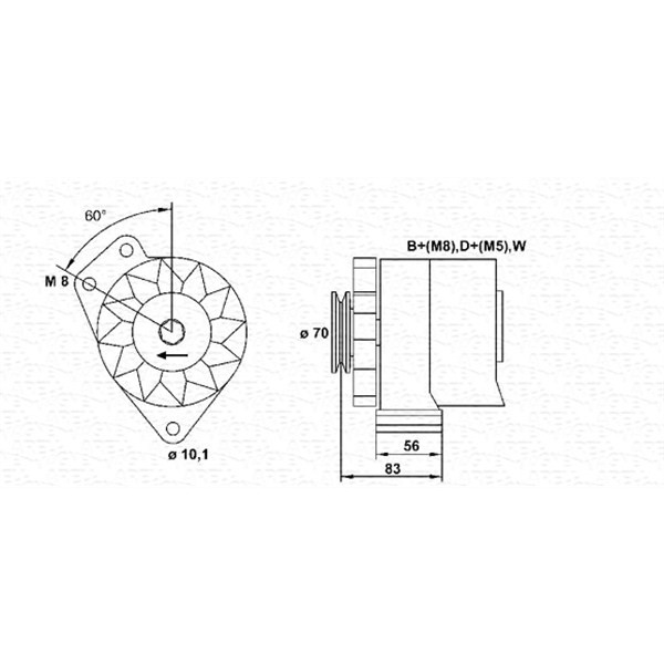 Слика на Генератор MAGNETI MARELLI 943356510010