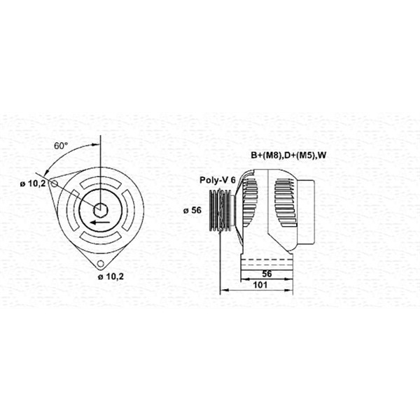 Слика на Генератор MAGNETI MARELLI 943356514010