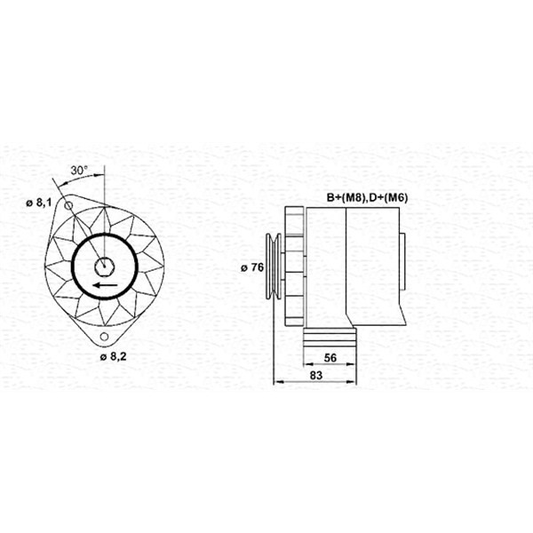 Слика на Генератор MAGNETI MARELLI 943356546010