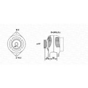 Слика 1 $на Генератор MAGNETI MARELLI 943356553010