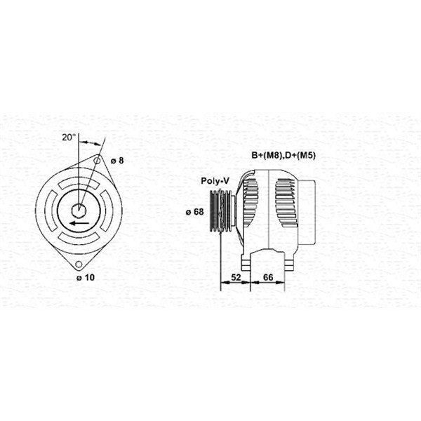 Слика на Генератор MAGNETI MARELLI 943356567010