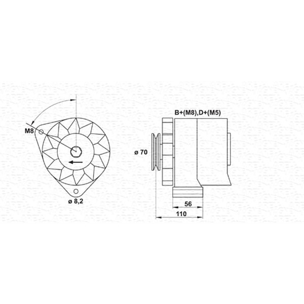 Слика на Генератор MAGNETI MARELLI 943356603010