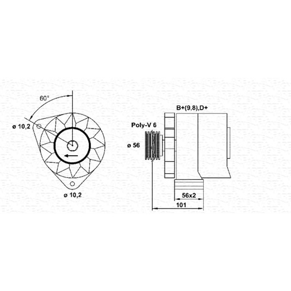 Слика на Генератор MAGNETI MARELLI 943356621010