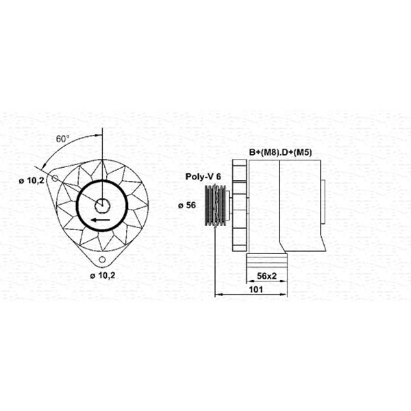 Слика на Генератор MAGNETI MARELLI 943356626010