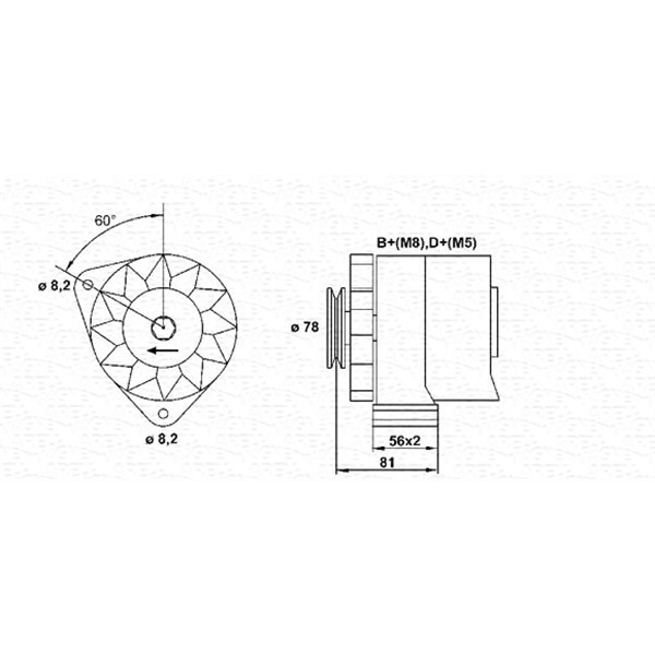 Слика на Генератор MAGNETI MARELLI 943356649010