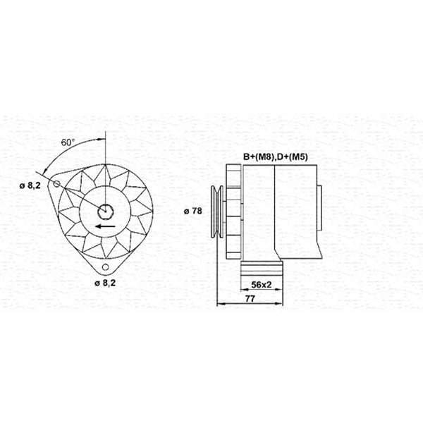 Слика на Генератор MAGNETI MARELLI 943356656010